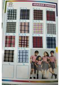 Tissu en polyester à carreaux écossais de qualité supérieure, le plus vendu, tissu uni teint en fil pour uniformes scolaires - Product Image 6