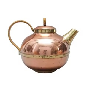 Elegant Beverage Serving <b>Pot</b> Premium Copper Metal <b>Tea</b> <b>Pot</b> for Office Pantry Home Kitchen and Cafés - Product Image 1