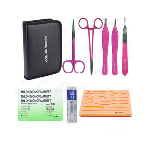 Silicone Skin <b>Suture</b> Pad Surgical Wound <b>Suture</b> Training <b>Kit</b> Premium Quality <b>Sutur</b> <b>Kit</b> Surgical Medic Instruments - Product Image 1