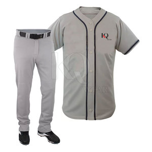 Uniforme de baseball pour hommes de haute qualité, personnalisé, respirant, léger, durable, 100% polyester, pantalon en jersey, imprimé par transfert thermique - Product Image 2