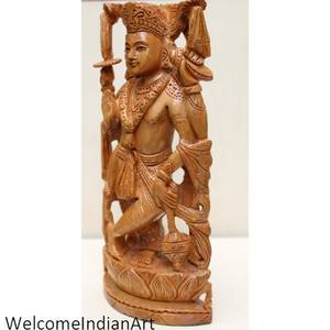 รูปปั้นพระศิวะไม้ทำด้วยมือรุ่น1 - Product Image 2