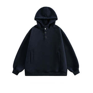 Premium Dark <b>Grey</b> Plain Pullover Hoodie Fleece <b>Sweatshirt</b> Casual Streetwear Hooded Top <b>Mens</b> Wholesale Apparel - Product Image 3