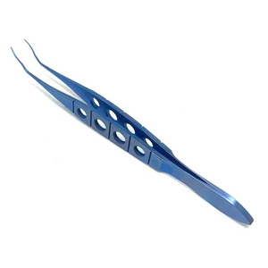 Pinces manuelles réutilisables en titane de 115 mm pour implants de lentilles intraoculaires, outils chirurgicaux ophtalmiques micro-pinces - Product Image 4