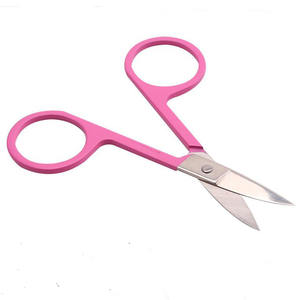 Tijeras Profesionales Curvas de Acero Inoxidable para Pestañas, Herramienta de Belleza para Recortar Cejas y Maquillaje - Product Image 4