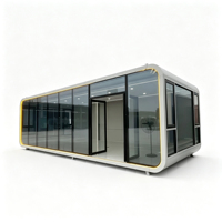 Cabane de jardin Apple Pod avec design moderne, maisonnette modulaire d'extérieur, conteneur habitable