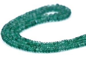 Collier Rondelle lisse 2 rangs d'émeraude naturelle zambienne Cadeau pour elle - Product Image 5