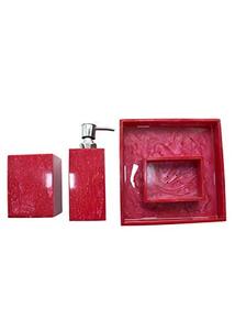Luxury Eco-Friendly Stocked 4pcs Resin Hotel Bathroom Accessory <b>Set</b> <b>Square</b> Shape Five-piece <b>Set</b> - Product Image 4