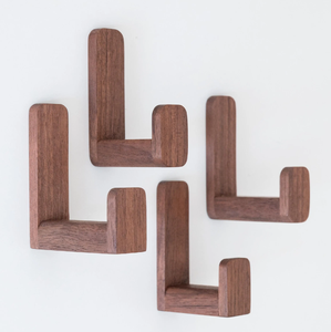 Premium Wood <b>Hook</b> Hanger Decorative <b>Hooks</b> for Hanging Coats Pant Shirt <b>Wall</b> Mounted Wood Small <b>Hook</b> Hanger - Product Image 6