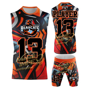 Hot Selling Reversible Hooded <b>Compression</b> 7v7 Custom Flag Football Jerseys Sports Wear Uniforms Premium Sublimation Printing - Product Image 4
