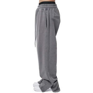 Pantalon de survêtement unisexe à taille élastique et jambe large, style streetwear décontracté, coupe ample, mode hip-hop - Product Image 6