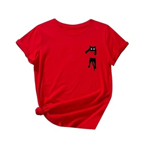 Luxury Printed 100% Cotton Single Jersey Women <b>T</b>-<b>Shirt</b> High Quality Short Sleeve Neck Plus Size Best Price Bangladesh Factory - Product Image 1