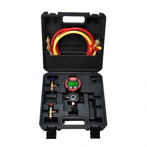 ชุดเกจวัดแรงดันน้ำยาแอร์ RVG-10B สำหรับเครื่องปรับอากาศ HVAC พร้อมสายชาร์จและอุปกรณ์จัดเก็บ - Product Image 1