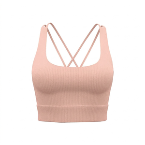 Sujetador deportivo convertible con tiras cruzadas para mujer, top deportivo de alto impacto para correr, gimnasio y sesiones de entrenamiento - Product Image 5