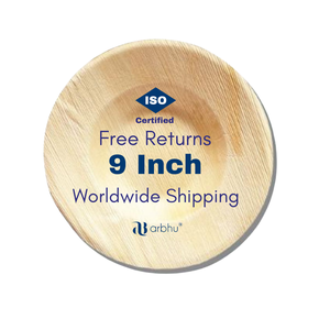 Sustainable Palm Leaf Bowl Biodegradable Salad <b>Container</b> Plant Based Disposable Tableware Sturdy Handcrafted <b>Soup</b> Server Ware - Product Image 1