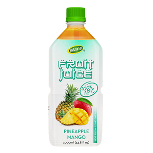 Jus de mangue et d'ananas tropical premium en bouteille de 1L, échantillon gratuit disponible pour les acheteurs en gros internationaux, étiquette personnalisée - Product Image 1