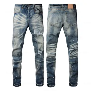 Pantalon en jean slim déchiré pour homme, idéal pour le quotidien - Product Image 3