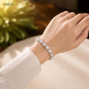 925 Sterling <b>Silver</b> Baguette Cut Diamond Tennis <b>Bracelets</b> Luxury Moissanite Ice Iced Out Women's <b>Bracelets</b> - Product Image 3