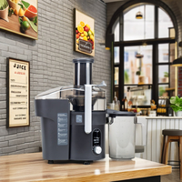Presse-agrumes professionnel MIXTEC MS-86J 1300W en acier inoxydable, capacité 1,5L, éjection automatique de la pulpe, protection contre la surchauffe, usage commercial