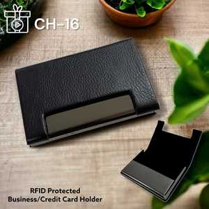 Tarjetero de Cuero Genuino Vintage Ecológico con Protección RFID y Clip para Billetes, Regalo Promocional para Hombre - Product Image 1