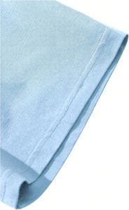 T-shirt à manches courtes surdimensionné bleu clair pour homme, style streetwear Brooklyn NYC, col rond, coupe jersey - Product Image 4