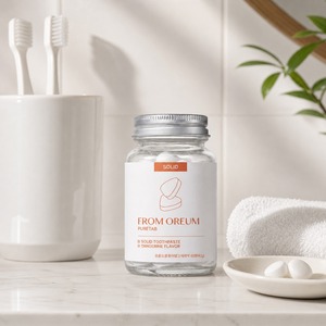[FROM OREUM] Pasta de Dientes Sólida con Sabor a Mandarina de Jeju, 60 Tabletas, para Hoteles y Resorts, Artículos de Baño - Product Image 5