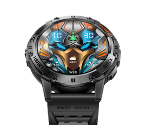 K65 direttamente fabbrica Amoled 1.43 ''smartwatch con torcia 530mAh grande batteria orologio da uomo <span class=keywords><strong>Super</strong></span> buona qualità Smart Watcheses - Product Image 5