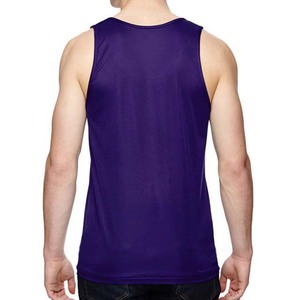 Débardeur Homme Tricoté Sans Manches Col Rond Violet Entièrement Personnalisable Couleur Unie Grande Taille - Product Image 5