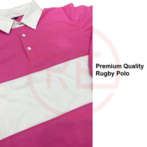 Camisa de Rugby Formal para Hombre de Alta Calidad, 100% Algodón, Diseño Sólido, Ecológica, con Logotipo Bordado en el Panel Frontal - Product Image 3