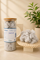 Polyester recyclé de qualité supérieure 20D 51mm, en fibres courtes, uni, non-crépus, sans silicone, recyclable, résistant à l'abrasion et anti-boulochage