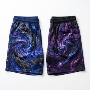 Custom Holographic Icy <b>Crystal</b> <b>Cluster</b> Graphic Mesh Shorts Men’s Athletic Sublimation Basketball Training Shorts - Product Image 3