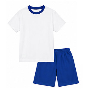 Ensemble décontracté 2 pièces pour garçons : T-shirt et short en tissu éponge doux et confortable, coupe décontractée à épaules tombantes, idéal pour la nuit - Product Image 3