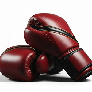Gants de boxe en cuir bleu et jaune Econex Sports, antidérapants, à lacets, pour adultes, pour l'entraînement en salle de sport - Product Image 2