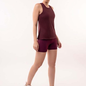 Women's Solid Color Breathable O Neck Knitted Tank Top Casual Sleeveless Tops 180g Polyester - Product Image 5