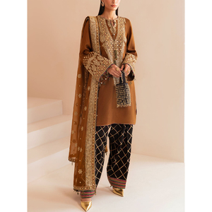 Conjunto de ropa tradicional pakistaní de algodón a la moda para mujer, Shalwar Kameez, ropa modesta para uso diario, tela cómoda, estilo étnico. - Product Image 4