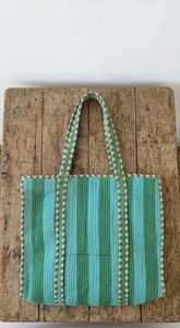 Trendy Handmade Reusable Shopping Bag Cotton <b>Tote</b> Bag Eco Friendly Quilted <b>Tote</b> For Women Everyday Carry And Grocery - Product Image 4
