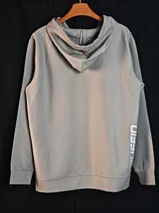 Sweat-shirt à capuche zippé pour homme PUFFIN SPORTS, coupe classique, respirant, en polyester tricoté, style sportif, imprimé silicone - Product Image 2
