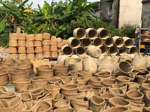 Cesta de almacenamiento ecológica Cesta de bambú tejida a mano Decoración de la vida del hogar Estilo vintage HECHO DE Vietnam - Product Image 6