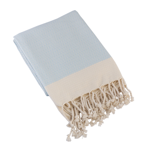 Serviette de bain rectangulaire 100 % coton gaufré à carreaux, moelleuse avec franges, compressée, pour usage domestique, lavable en machine - Product Image 2