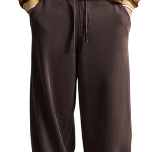 Men's Baggy Wide Leg Sweatpants Relaxed Fit Drawstring <b>Elastic</b> <b>Waist</b> Casual <b>Trousers</b> with Pockets Custom OEM Streetwear - Product Image 3