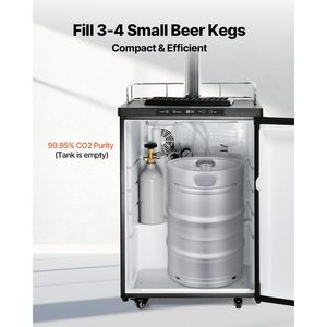 Nouvelle bouteille de CO2 en alliage d'aluminium de 2,5 lb, gris clair, vaporisée, avec valve CGA320, pression réglable - Product Image 3