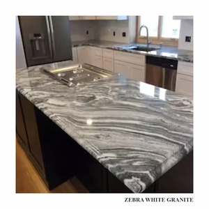 Dalles de granit blanc zèbre très demandées, pierre naturelle polie pour comptoirs, revêtements de sol, revêtements muraux et projets d'intérieur - Product Image 5
