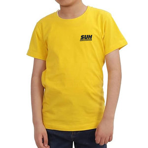 Camisetas 100% Algodón, Sólidas, Transpirables y Ecológicas para Niños, con Logotipo Personalizado, al por Mayor, Estampadas, de Corte Holgado y Estilo Moderno - Product Image 1