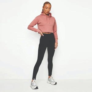 Top Quality Luxury Fashionable Crop Top Hoodies Women With <b>Name</b> Brand Wholesale for Women Cropped Hoodies - Product Image 4