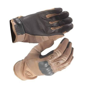 High Quality Leather Pilot Work Gloves Leather Palm Reinforced Anti-Slip Grip Elastic Wristband General Purpose Safety Gloves - Product Image 2