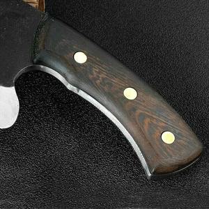 Cuchillo de Chef de Acero al Carbono de 10 Pulgadas Hecho a Mano con Funda de Cuero Única y Mango Elegante Personalizable - Product Image 5