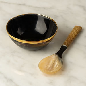 Cuenco de cuerno de búfalo Natural hecho a mano, regalo decorativo Hawwolin, taza de cerveza, utensilios de cocina rústicos, regalo de Navidad - Product Image 3