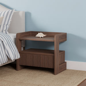 Mesa de Noche Tradicional de Madera de Teca de Alta Calidad, Convertible, para Dormitorio, Sala de Estar y Uso Escolar - Muebles para el Hogar - Product Image 1