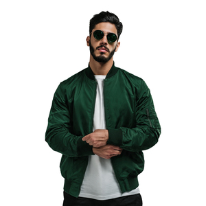 Chaquetas Bomber Personalizadas 100% Satén, Chaqueta Bomber de Color Satinado Elegante para Hombre, Estilo Urbano, Chaqueta Bomber con Bolsillos en las Mangas para Hombre - Product Image 5