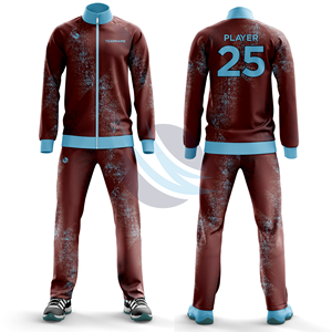 Ensemble de survêtements pour adultes, impression par sublimation, durable, léger, logo personnalisé, manches longues, respirant, fermeture éclair, deux pièces - Product Image 4