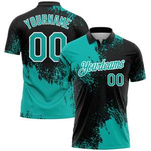 เสื้อโปโลกีฬาขายส่ง พิมพ์ลายแบบ Dye Sublimation ผ้าโพลีเอสเตอร์ 180 GSM รับผลิตเสื้อผ้า OEM แบรนด์ส่วนตัว - Product Image 2